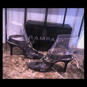 Rampage Beaded Heel Sandals